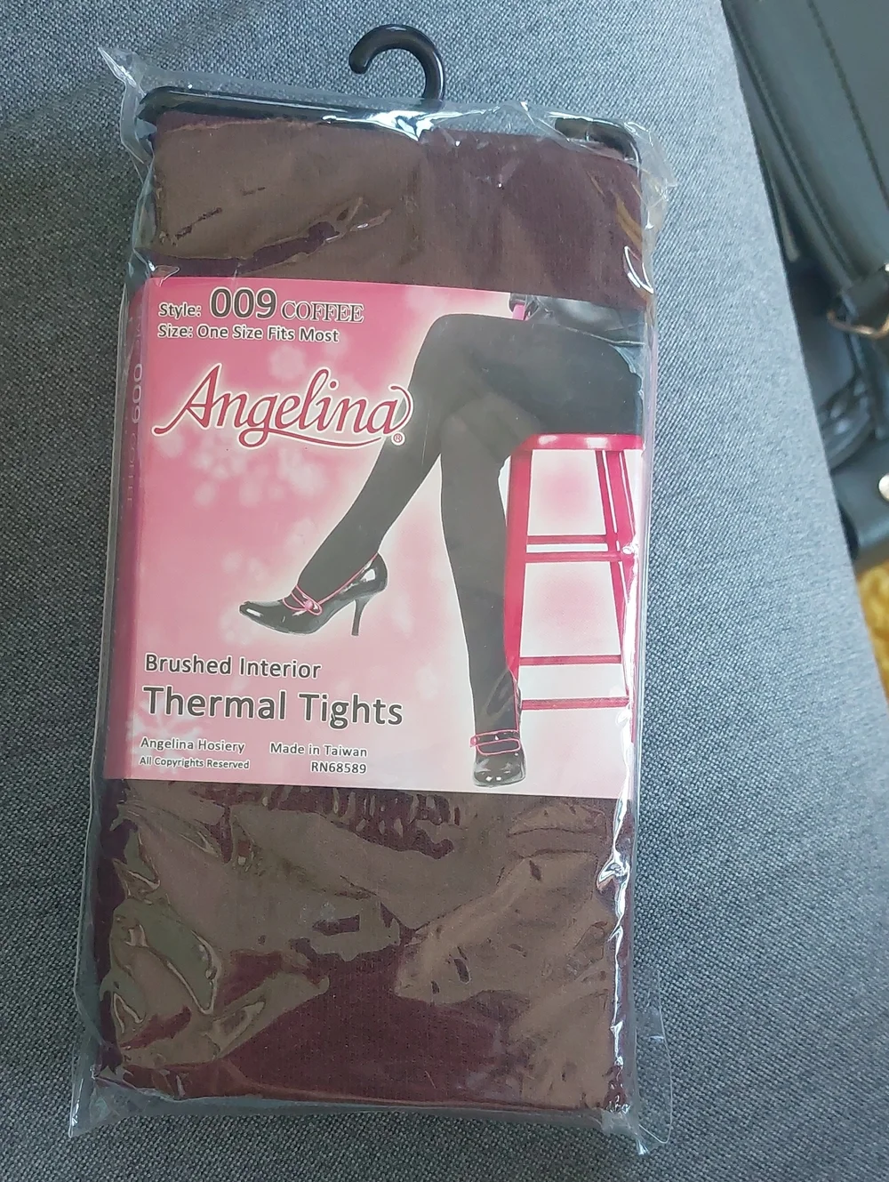 NWT Extra Thick Angelina Thermal Tights in Coffee Brown, One Size